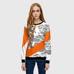 Свитшот женский Racing texture, цвет: 3D-черный — фото 2