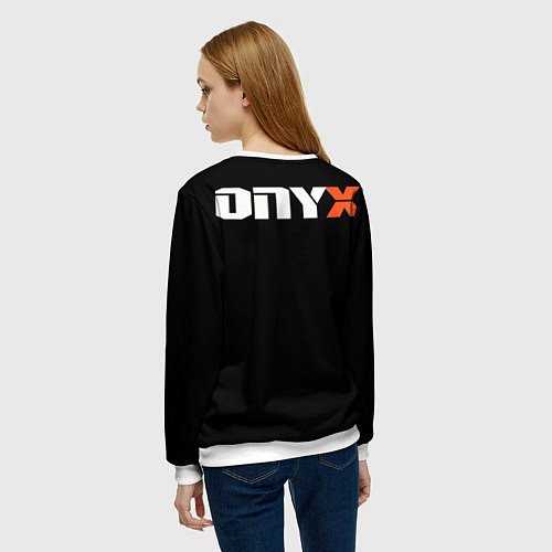 Женский свитшот Onyx - shut em down / 3D-Белый – фото 4