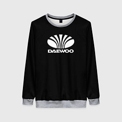 Свитшот женский Daewoo white logo, цвет: 3D-меланж