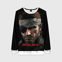 Свитшот женский Metal gear Venom Snake, цвет: 3D-белый