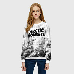 Свитшот женский Arctic Monkeys white graphite, цвет: 3D-белый — фото 2