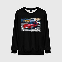 Женский свитшот Ретро автомобиль Pontiac Firebird 1987 года