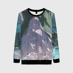 Свитшот женский Фрирен под деревом, цвет: 3D-черный