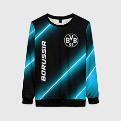 Свитшот женский Borussia неоновые лампы, цвет: 3D-черный
