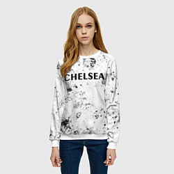 Свитшот женский Chelsea dirty ice, цвет: 3D-белый — фото 2