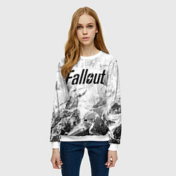 Свитшот женский Fallout white graphite, цвет: 3D-белый — фото 2