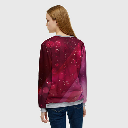 Женский свитшот Milfa надпись в стиле шоколадки Milka / 3D-Меланж – фото 4