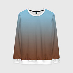 Свитшот женский Текстура градиент, цвет: 3D-белый