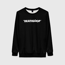 Свитшот женский Deathloop logo, цвет: 3D-черный