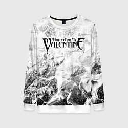 Свитшот женский Bullet For My Valentine white graphite, цвет: 3D-белый