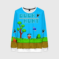 Женский свитшот Duck hunt dog