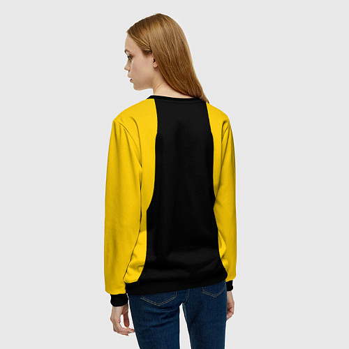 Женский свитшот Имперская Россия краски герб / 3D-Черный – фото 4