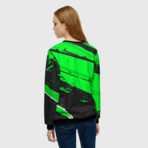 Женский свитшот JAC sport green / 3D-Черный – фото 4