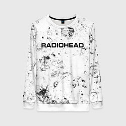 Свитшот женский Radiohead dirty ice, цвет: 3D-белый