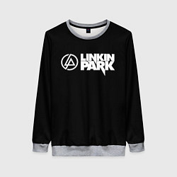 Свитшот женский Linkin park logo rock music, цвет: 3D-меланж