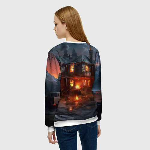 Женский свитшот PUBG game wallpaper / 3D-Белый – фото 4