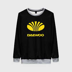 Свитшот женский Daewoo logo yellow, цвет: 3D-меланж