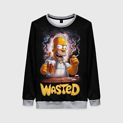 Свитшот женский Homer - wasted, цвет: 3D-меланж