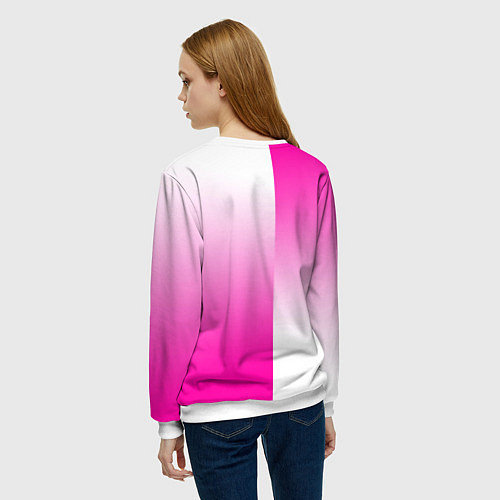 Женский свитшот Roblox geometry gradient / 3D-Белый – фото 4