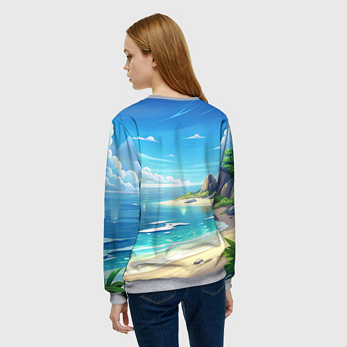 Женский свитшот Pokemon Squirtle / 3D-Меланж – фото 4