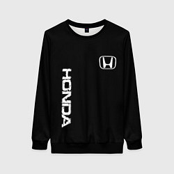 Свитшот женский Honda white logo auto, цвет: 3D-черный