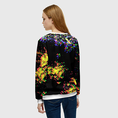 Женский свитшот Fallout краски / 3D-Белый – фото 4