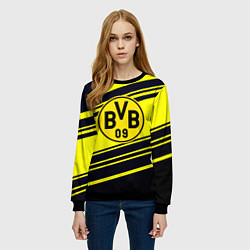 Свитшот женский Borussia sport geometry, цвет: 3D-черный — фото 2