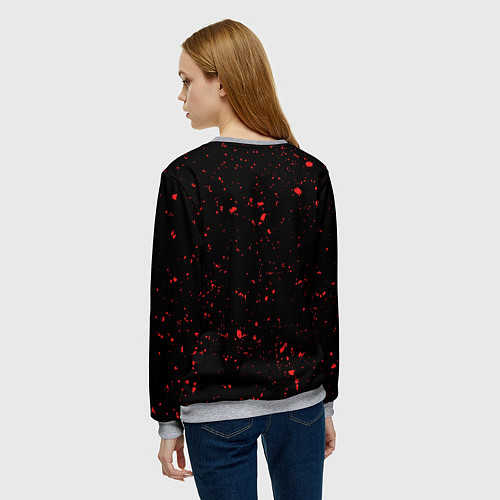Женский свитшот Красный дракон Токийские мстители / 3D-Меланж – фото 4