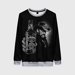 Свитшот женский Motorhead - Ian Kilmister whiskey, цвет: 3D-меланж