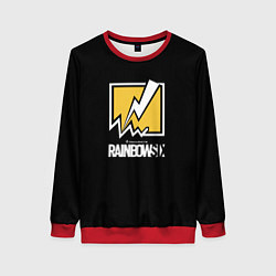 Свитшот женский Rainbow six game steel ubisoft, цвет: 3D-красный