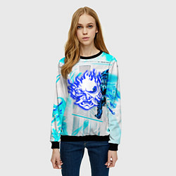 Свитшот женский Samurai logo howl, цвет: 3D-черный — фото 2
