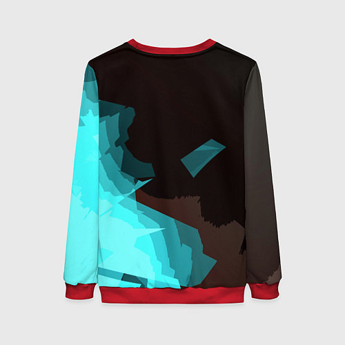 Женский свитшот Portal abstraction game valve / 3D-Красный – фото 2