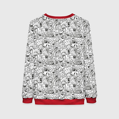 Женский свитшот Расслабься и веселись / 3D-Красный – фото 2