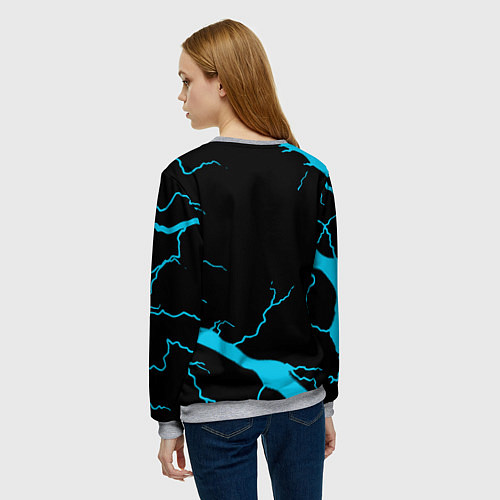 Женский свитшот Destiny storm / 3D-Меланж – фото 4