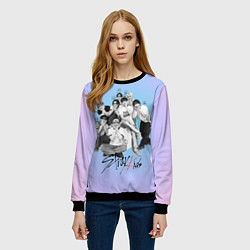 Свитшот женский Stray Kids family photo, цвет: 3D-черный — фото 2