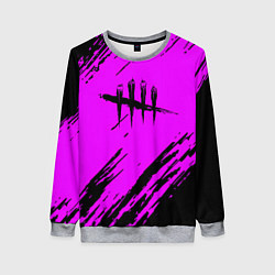 Женский свитшот Dead by daylight краски абстракция