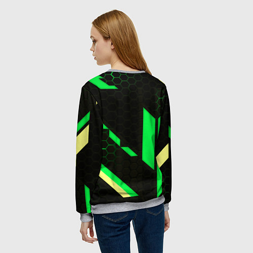 Женский свитшот Dead by daylight geometry pattern / 3D-Меланж – фото 4