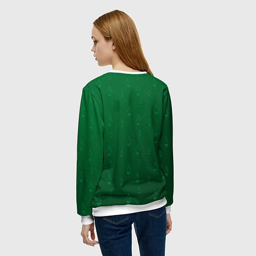 Женский свитшот Фишки -игра / 3D-Белый – фото 4