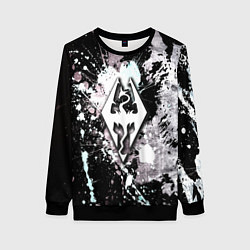 Свитшот женский The elder scrolls краски древности, цвет: 3D-черный