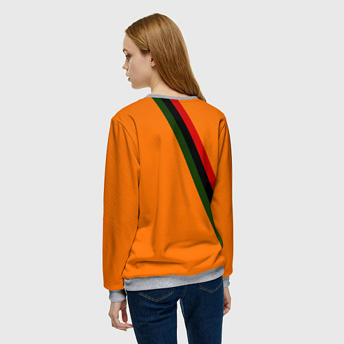 Женский свитшот Arsenal geometry steel / 3D-Меланж – фото 4