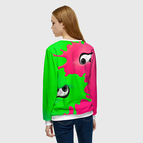 Женский свитшот Глаза монстров / 3D-Белый – фото 4