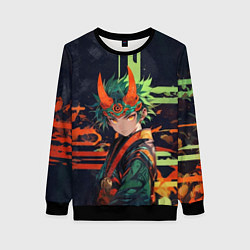 Свитшот женский Юный Они, цвет: 3D-черный