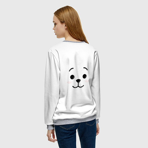 Женский свитшот BT21 RJ / 3D-Меланж – фото 4