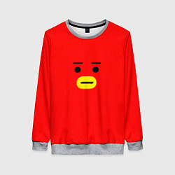 Свитшот женский BT21 Tata, цвет: 3D-меланж