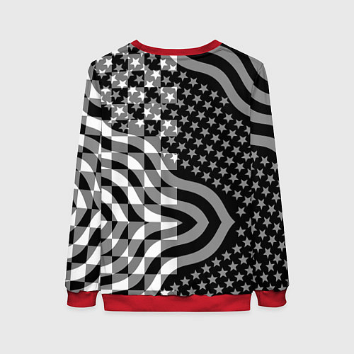Женский свитшот Assassins Creed logo game usa / 3D-Красный – фото 2