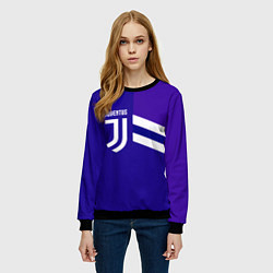 Свитшот женский Juventus sport geometry line, цвет: 3D-черный — фото 2