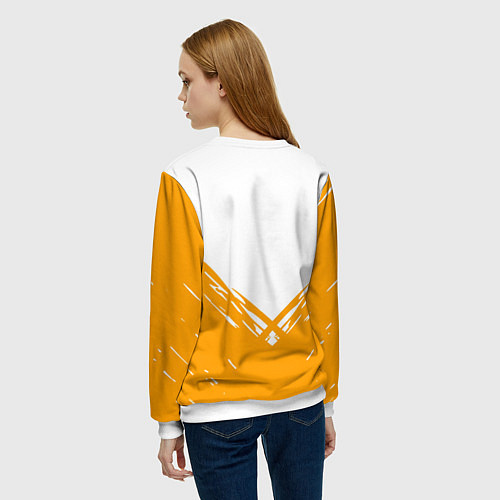 Женский свитшот Half life текстура / 3D-Белый – фото 4