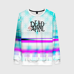 Свитшот женский Dead by april rock band, цвет: 3D-белый