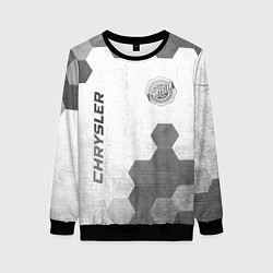 Свитшот женский Chrysler - white gradient вертикально, цвет: 3D-черный