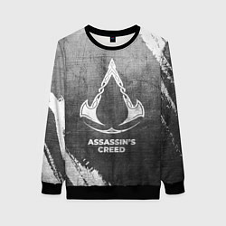 Свитшот женский Assassins Creed - grey gradient, цвет: 3D-черный